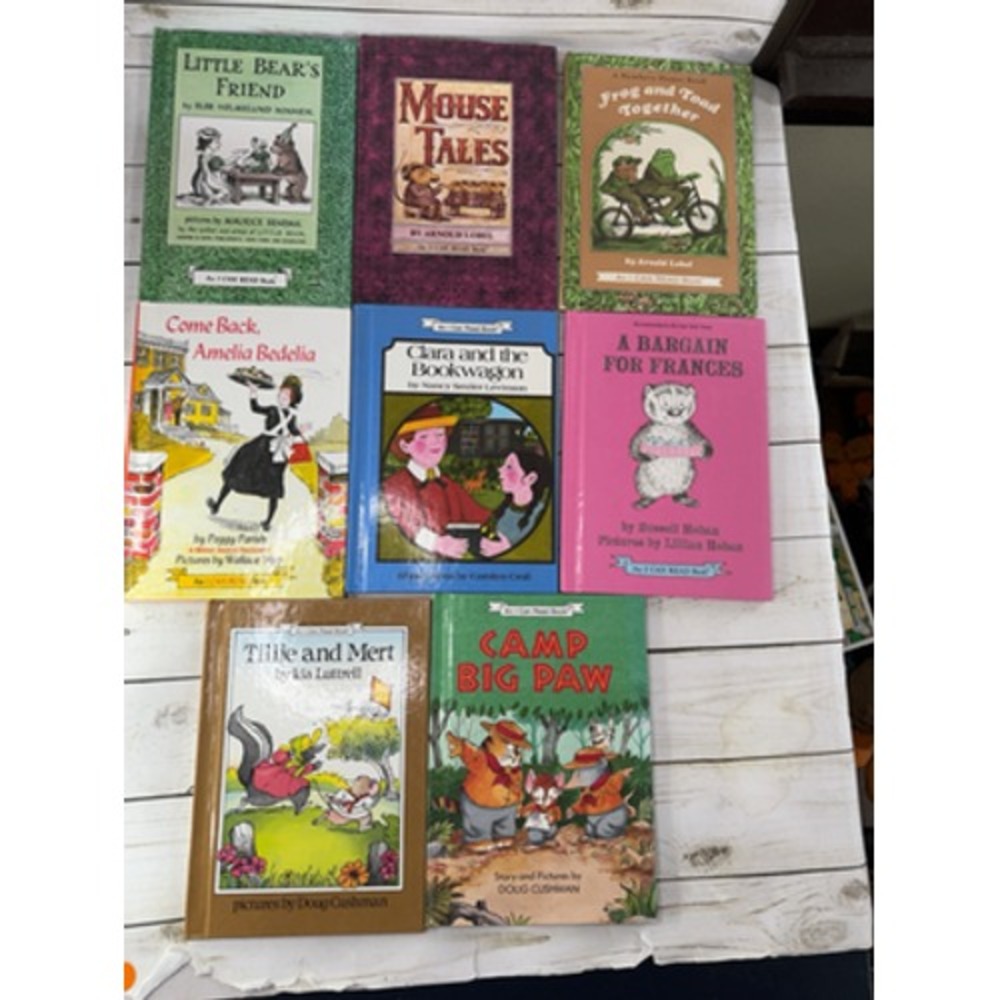 Vintage I Can Read Books Lot of 8 Hardcover Little Bear Frog and Toad Amelia